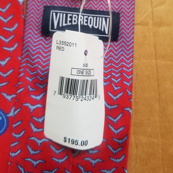 Vilebrequin Chevron and Seagull silk tie - Picture 2 of 3